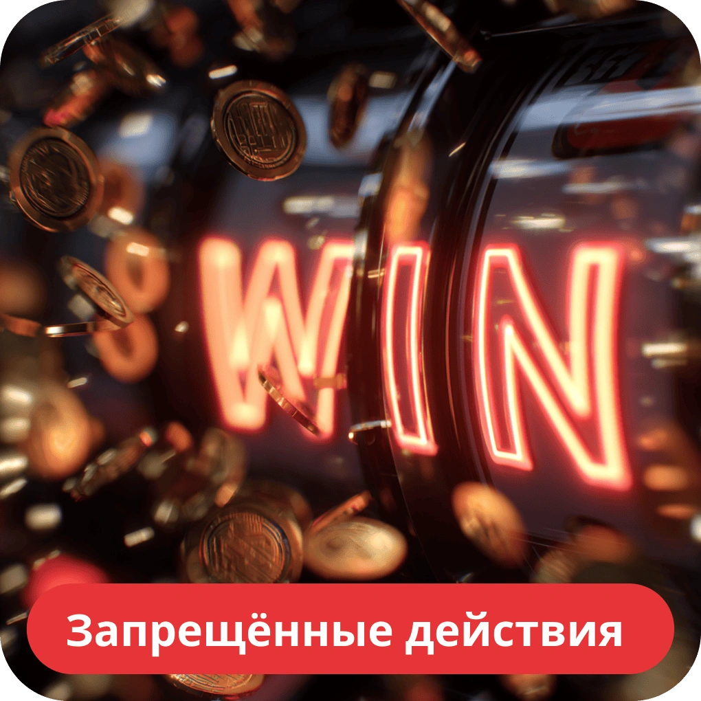 Запрещённые действия на сайте
